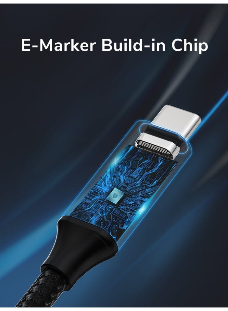 CABLETIME 100W 3.1 GEN 2 USB-C MALE TO USB-C FEMALE EXTENSION CABLE FOR DOCKING STATION - Image 3